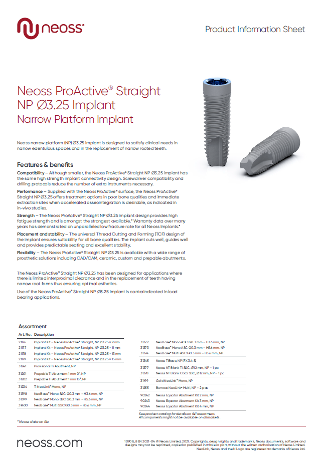 Neoss ProActive Narrow